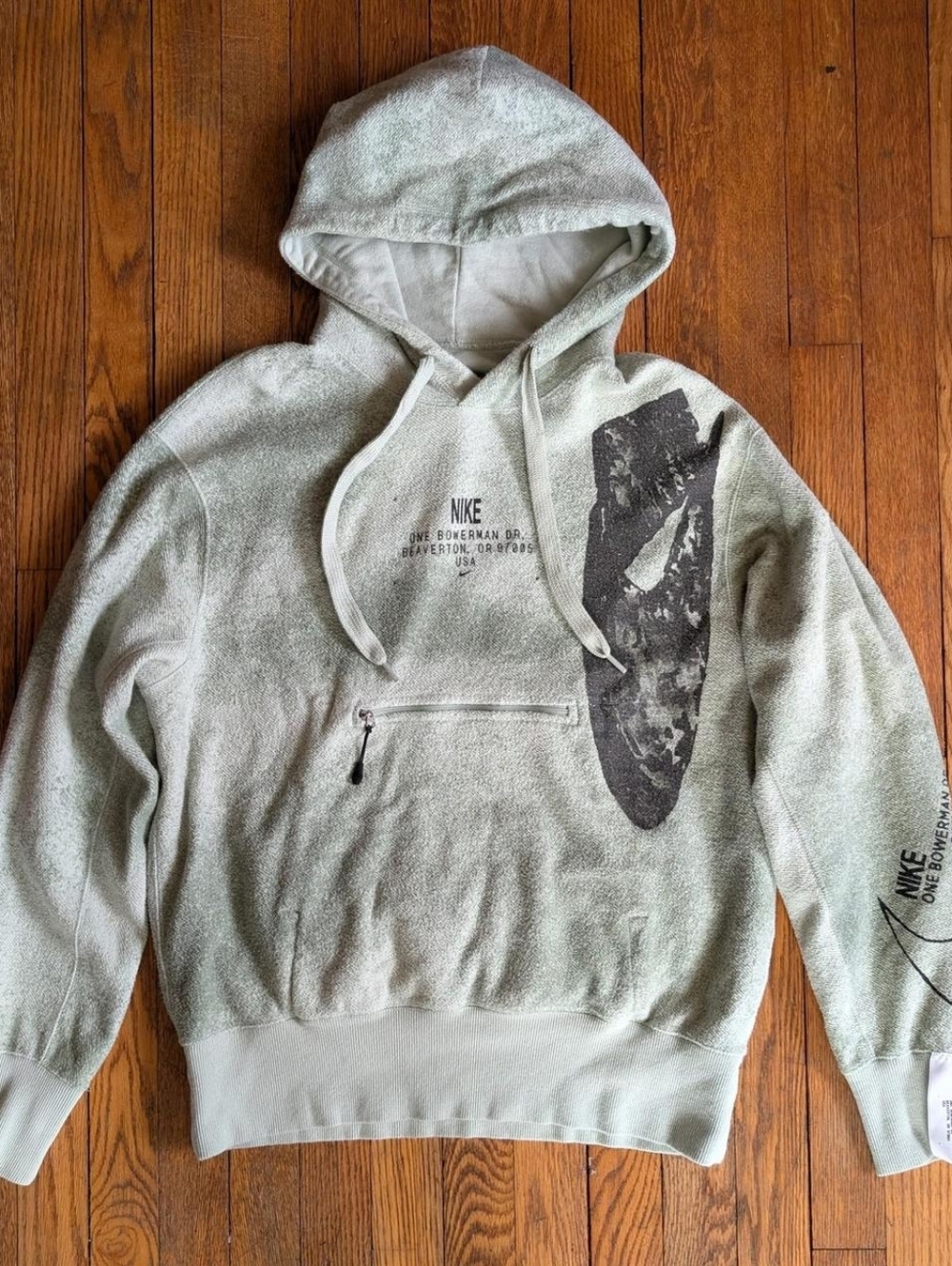 Nike Reversible Terry Cloth Jersey Hoodie Sweatshirt